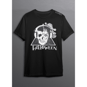 Skull DJ Halloween Tee