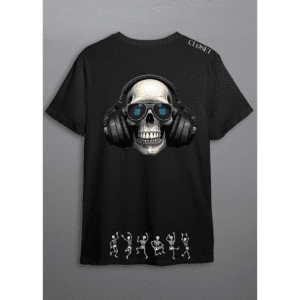 Skull DJ Halloween Tee