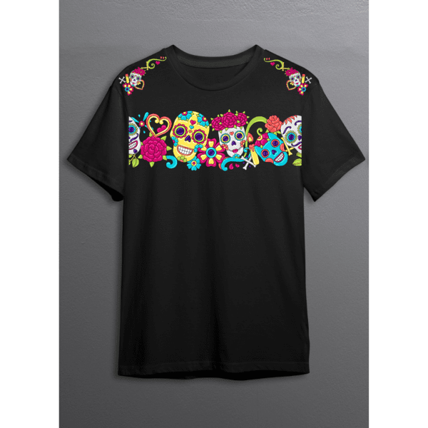 Colorful Skull Fiesta TShirt