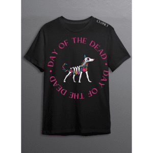 Day of the Dead Skeleton Dog TShirt