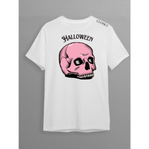 Pink Skull Halloween Tee