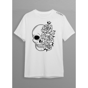 Skull and Roses Halloween T-Shirt