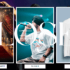 A vibrant banner showcasing the transition from red carpet fashion to customizable T-shirts. Featuring a red carpet, Diljit Dosanjh performing in a T-shirt, and a Born to Shine graphic tee.