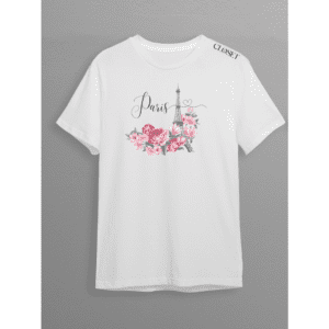 Parisian Elegance Floral Tee