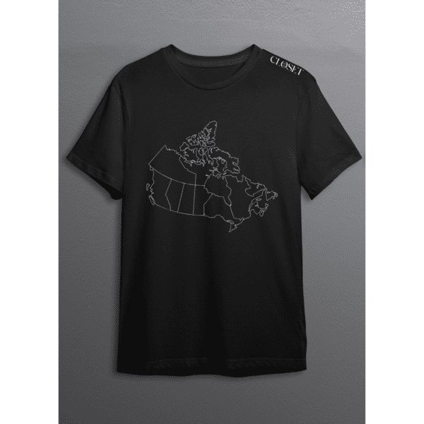 Monochrome Canada Map Tee