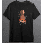 Retro women’s t-shirt with floral design and hijabi figure – Believe in Yourself by HH Closet