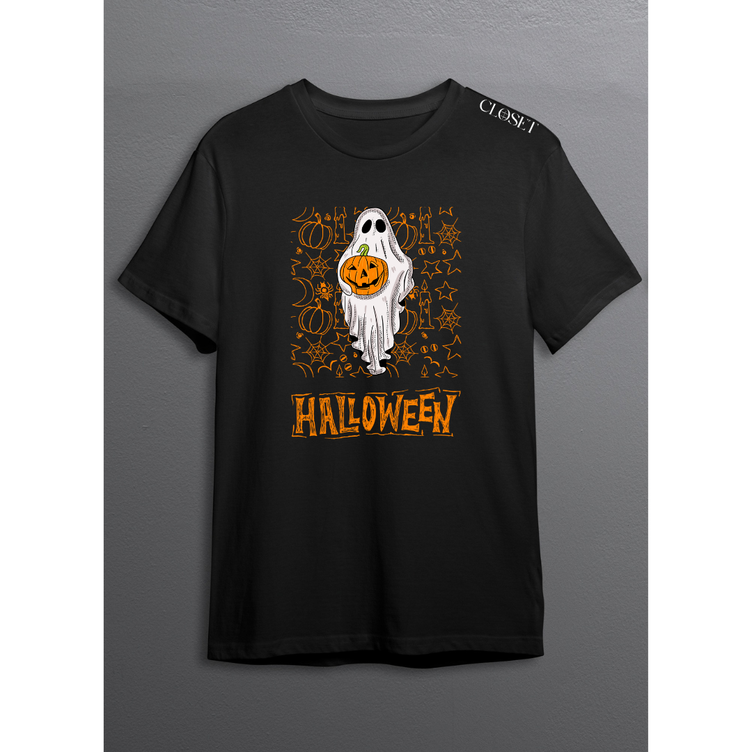 Pumpkin Ghost Halloween Tee