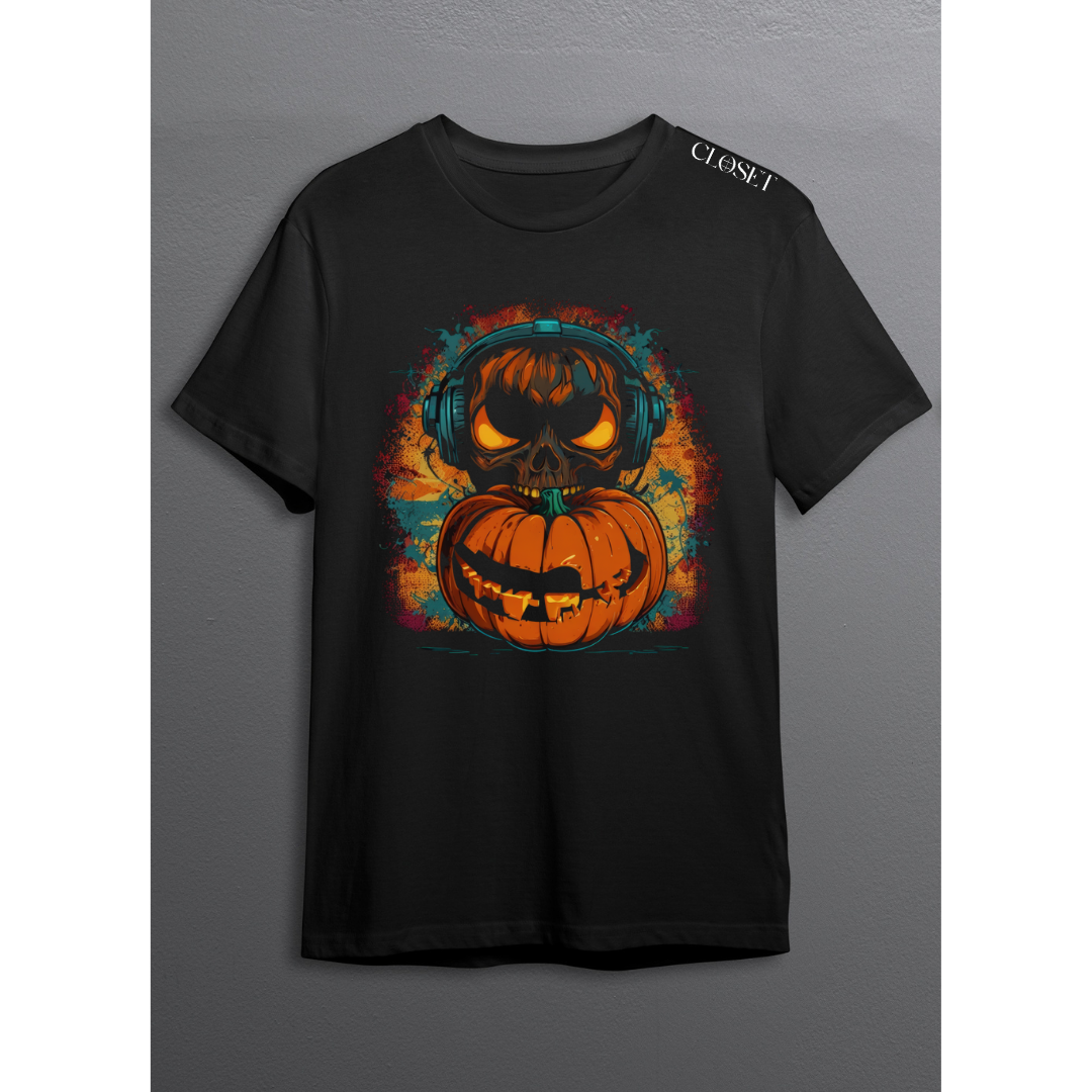 Pumpkin Beats Skull Tee