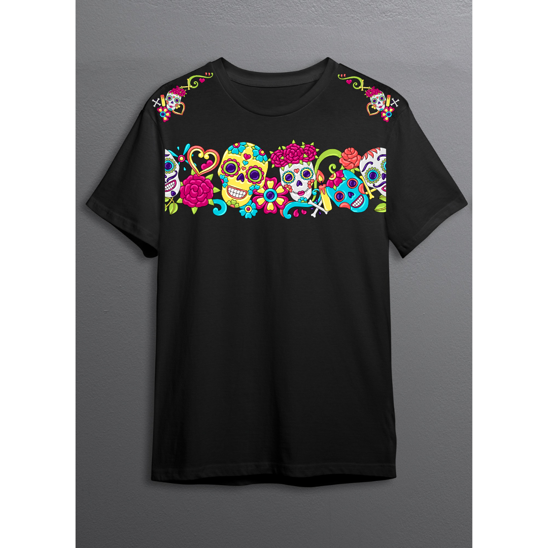 Colorful Skull Fiesta TShirt