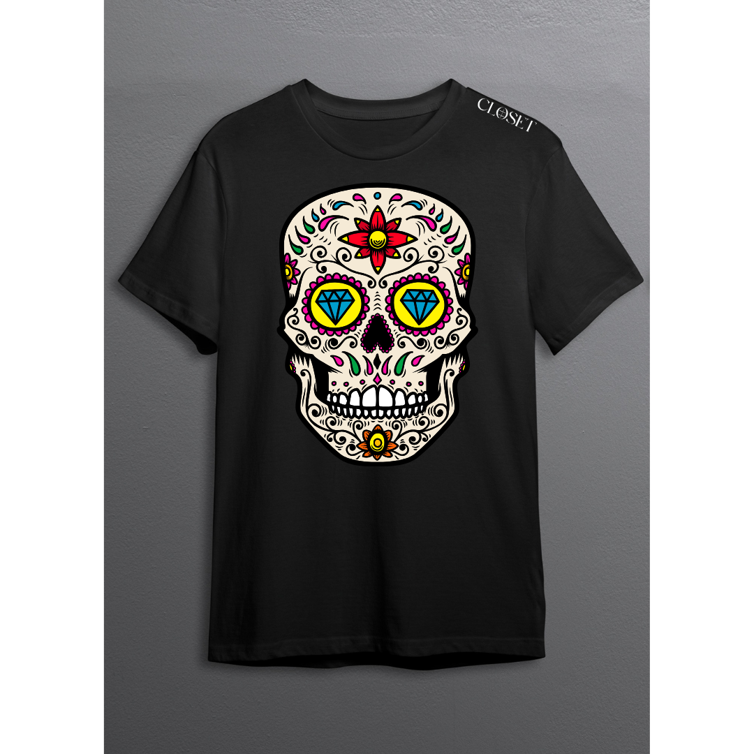 Grinning Skull Halloween Tee