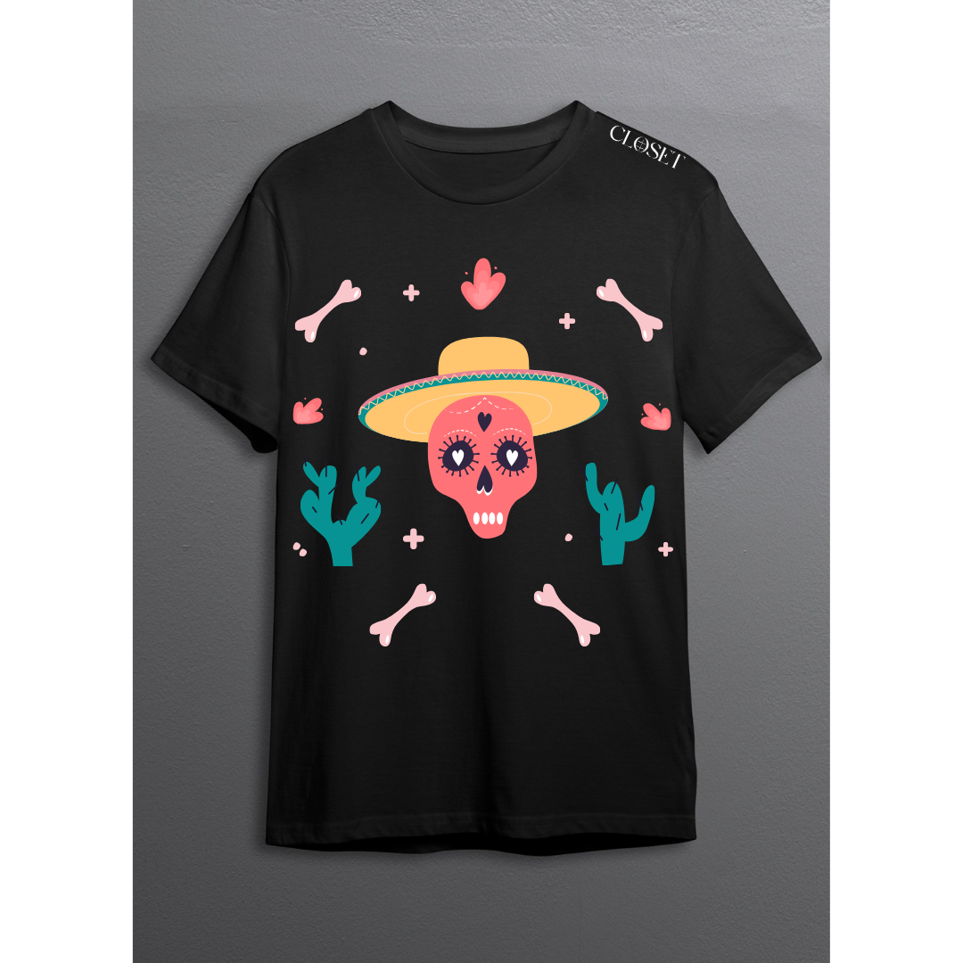 Fiesta Skull Sombrero Tee