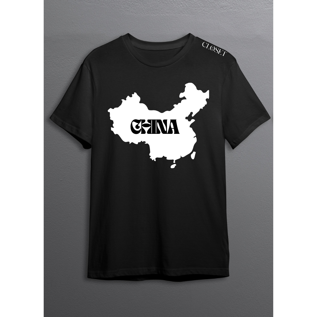 China Map Silhouette T-Shirt