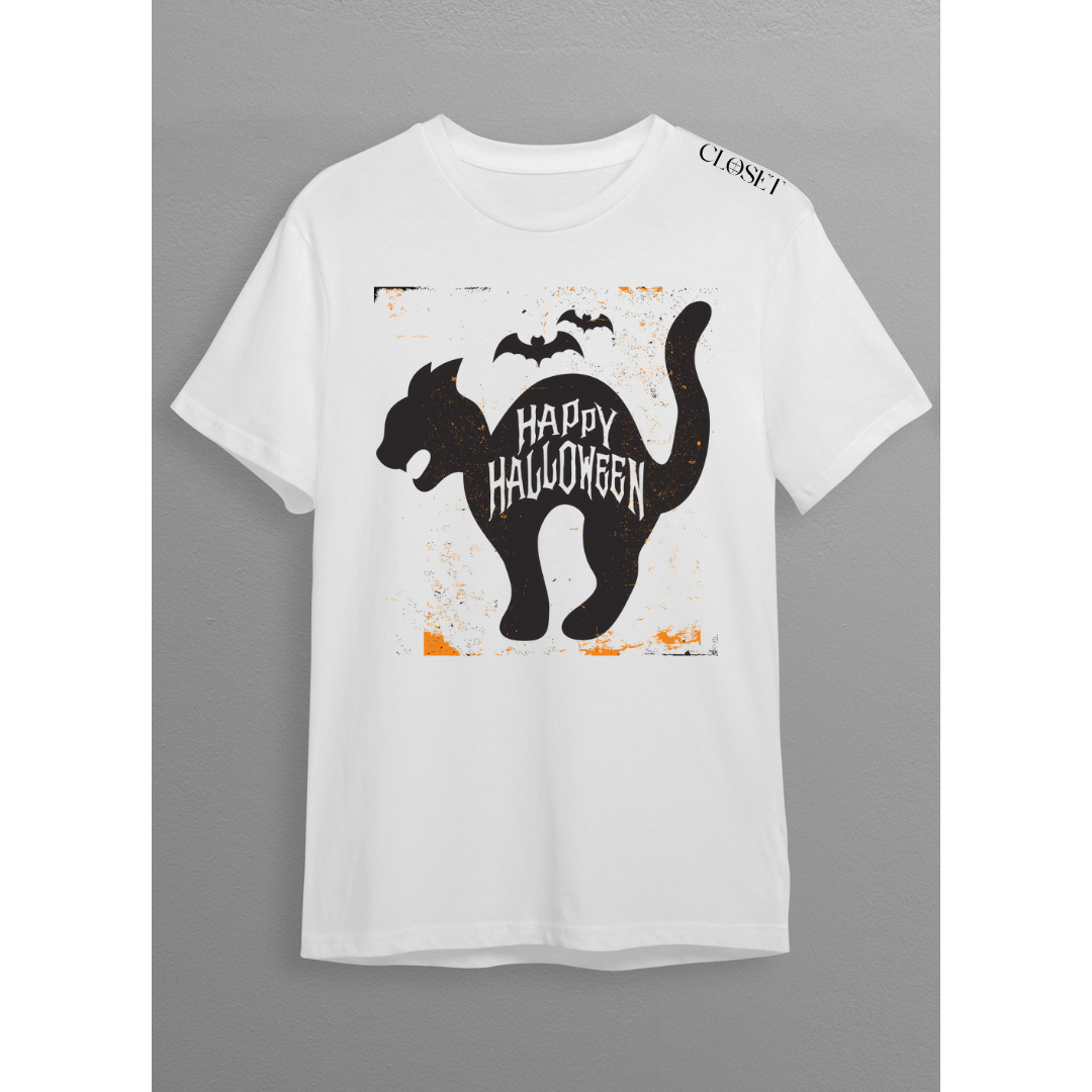 Black Cat Halloween Tee